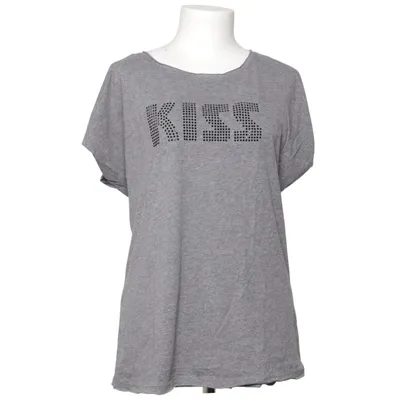 T-shirt (Gris) de Kiss Coton, Polyester