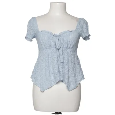 Crop top (Blue) from Kimchi Blue Elastane, Polyester