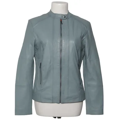 Leather jacket (Gray) from Tamaris Leather, Polyester