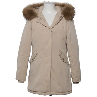 Parka (Beige) from Attentif Cotton, Polyester