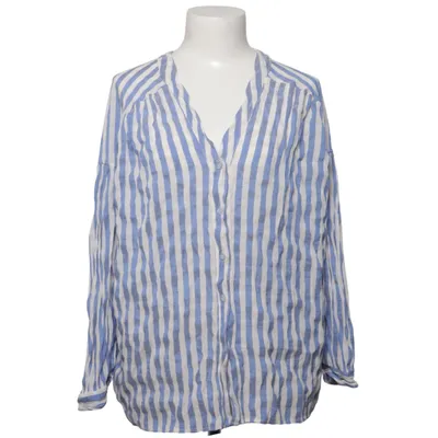Shirt (Blue, White) from J&L Polyester, Viscose