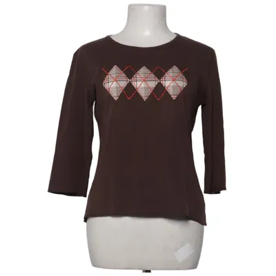 Långärmad t-shirt (Brun) från QS Style Bomull, Elastan, Polyester, Viskos
