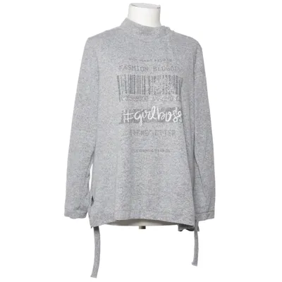 Blouse (Gray) from Lea H. Elastane, Polyester, Viscose