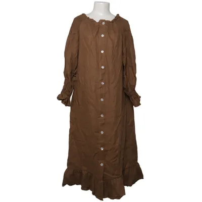 Skjortklänning (Brun) från Sleeper Linne