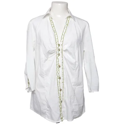 Blouse (Wit, Groen) van Arido Katoen, Elastaan, Polyamide