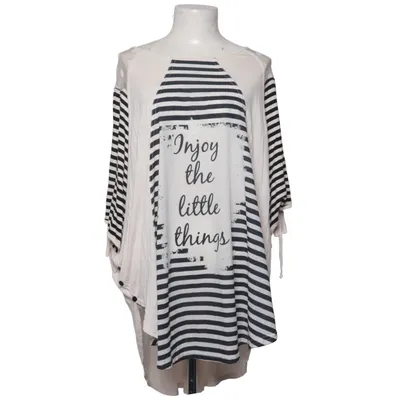 Top (Zwart, Wit) van Jean Marc Philippe Elastaan, Viscose