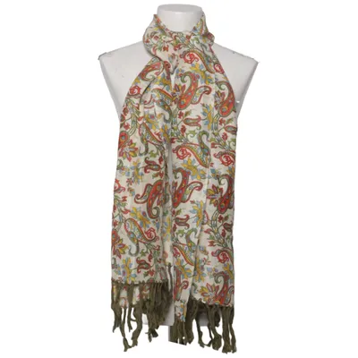 Shawl (Beige, Multicolored) from Massimo Dutti Linen, Silk