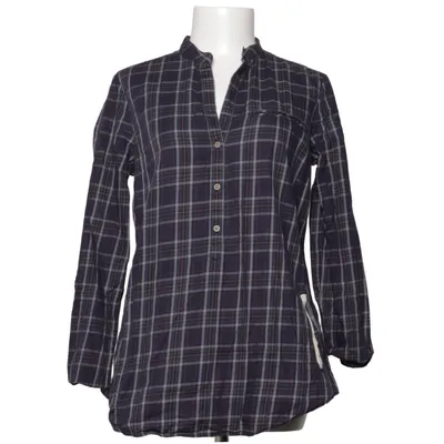 Flannel shirt (Blue, Green, White) from Massimo Dutti Woman Cotton, Leather