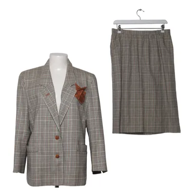 Skirt suit (Gray, Brown, Multicolored) from Marcona Viscose