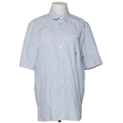 Chemise à manches courtes (Bleu, Blanc) de Laura Berlucchi Coton