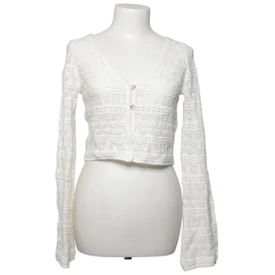 Cardigan (White) from Bershka Cotton