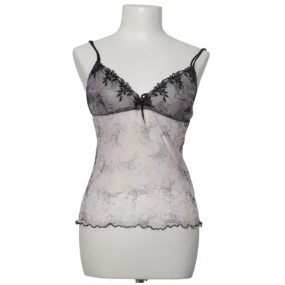 Pyjamaoberteil (Schwarz, Mehrfarbig) von TCM Elasthan, Polyester