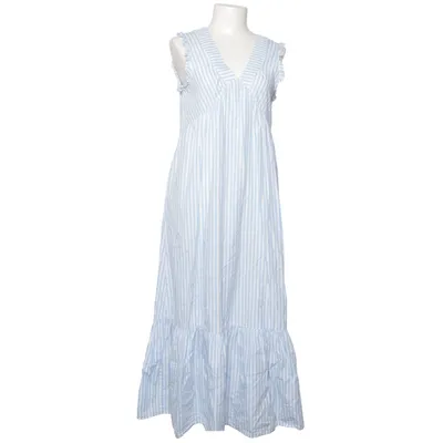 Robe longue (Bleu, Blanc) de JcSophie Coton, Tencel