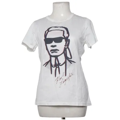 T-shirt (Wit) van Karl Lagerfeld for H&M Katoen