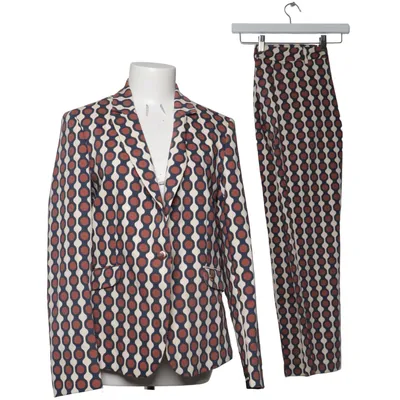 Jakkesæt (Blå, Brun, Hvid) fra Mos Mosh Bomuld, Elastan, Polyamid, Polyester