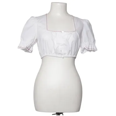 Dirndl blouse (White) from H. Moser Cotton, Polyester