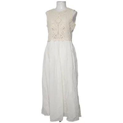 Robe longue (Blanc) de Zara Coton, Polyester