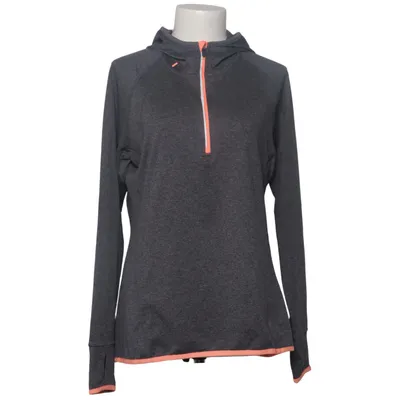 Kapuzenpullover (Grau, Orange) von Active by Tchibo Elasthan, Polyester