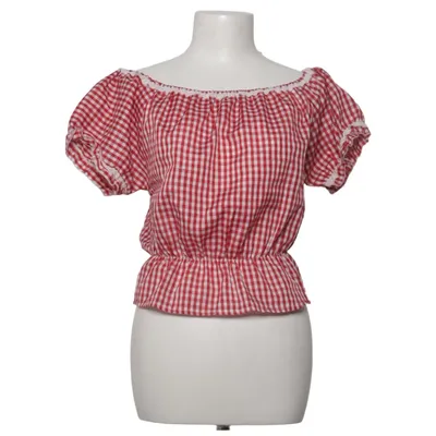 Dirndlbluse (Rød, Hvid) fra Living Dead Souls Bomuld, Polyester