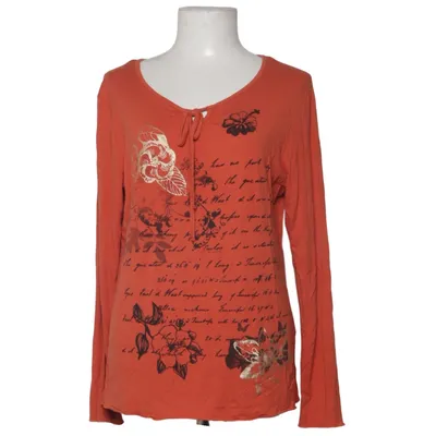 Langarmshirt (Orange) von Damart Elasthan, Viskose