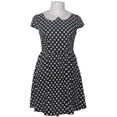 Dress (Black, White) from Allegra K Polyester, Viscose
