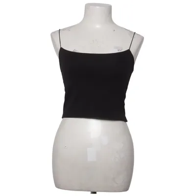 Crop top (Zwart) van SNOW Katoen