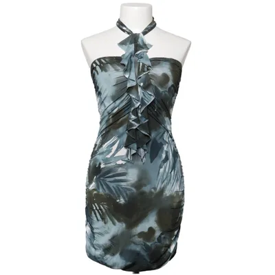 Robe dos-nu (Bleu, Vert, Blanc) de Jones Élasthane, Polyester, Viscose