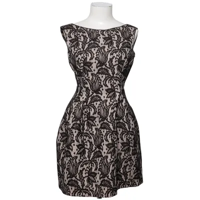 Cocktailklänning (Svart, Beige) från Zara Woman Polyester