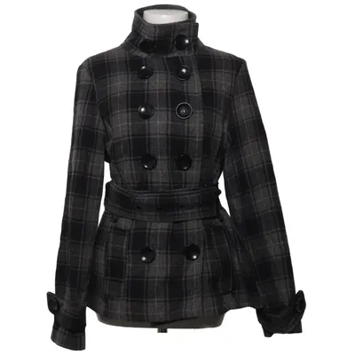 Pea coat (Gray, Black) from Women Only Acrylic, Polyester, Wool