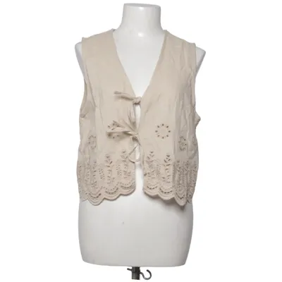 Vest (Beige) from Zara Linen, Viscose