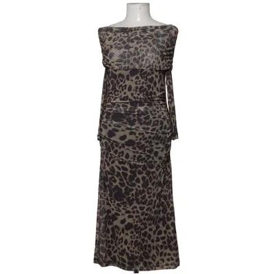 Jurk (Bruin, Zwart) van Ichi Elastaan, Polyester