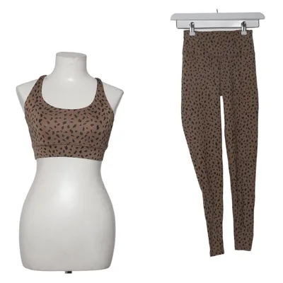 Trainingsanzug Set (Beige, Schwarz) von Hey Honey Elasthan, Polyamid