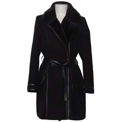 Coat (Black) from Pfeffinger Polyester, Polyurethane, Viscose