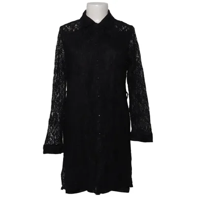 Robe chemise (Noir) de Mela London Élasthane, Polyester