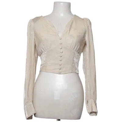 Bluse (Beige) fra Reformation Silke, Viscose