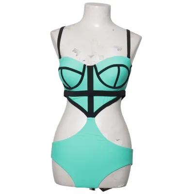 Maillot de bain une pièce (Vert, Noir) de Fei Élasthane, Polyamide