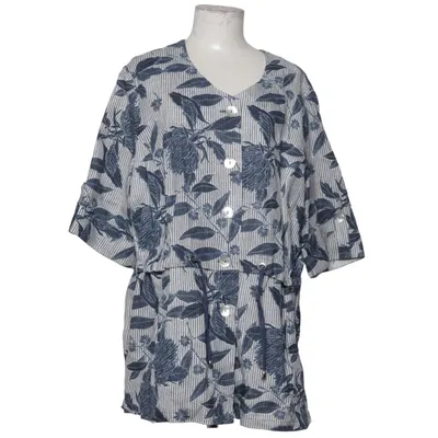 Blouse (Blue, White) from Mona Lisa Linen