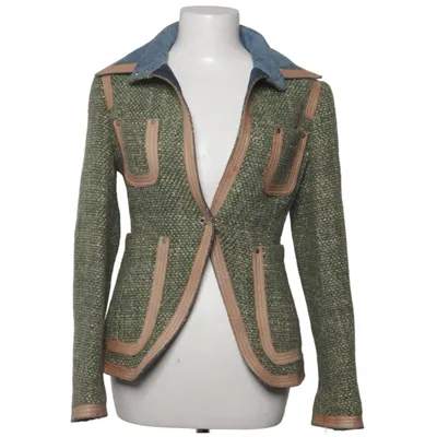 Blazer (Grøn, Blå, Beige) fra Weber Bomuld, Polyamid, Polyester, Uld