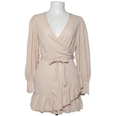 Wrap dress (Beige) from Boohoo Petite Polyester
