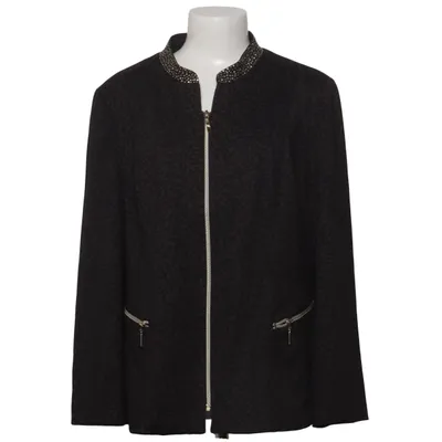Bikerjack (Zwart, Grijs) van Couture Line Elastaan, Polyester, Viscose