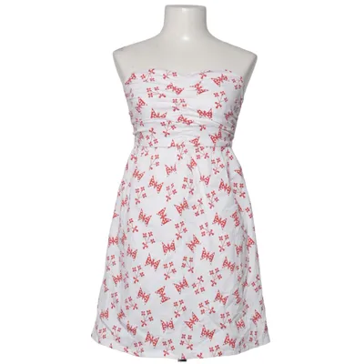 Dress (White, Red) from Red Chili Cotton, Polyester