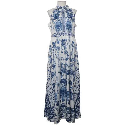 Robe dos-nu (Bleu, Blanc) Polyester