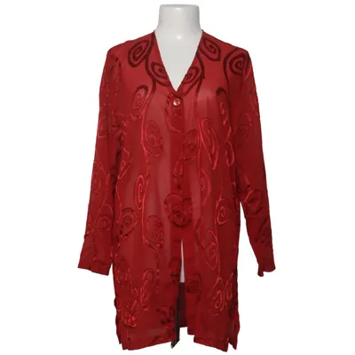 Bluse (Rød) fra Sol Design Polyamid, Viscose