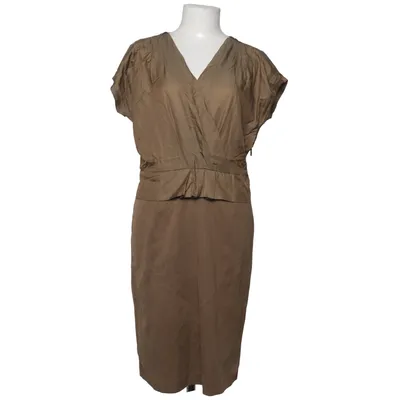 Jurk (Bruin) van MaxMara Katoen, Zijde