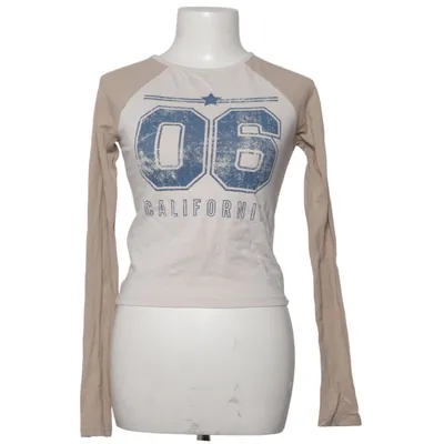 Baseball Hemd (Beige, Blau, Weiß) von Daisy Street Baumwolle, Elasthan