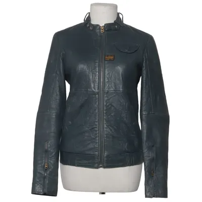 Læderjakke (Grå) fra G-Star Raw Bomuld, Læder, Polyester
