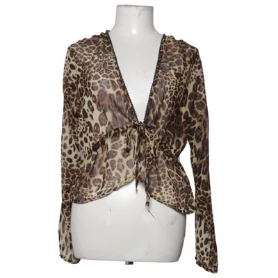 Wrap blouse (Brown, Black) from Reverse