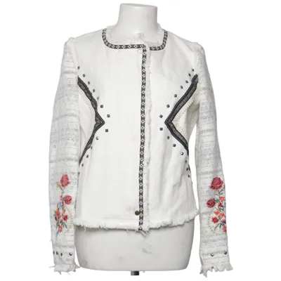 Jakke (Hvid, Flerfarvet) fra Desigual Akryl, Bomuld, Polyester