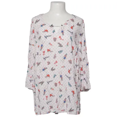 Bluse (Hvid, Flerfarvet) fra Kj Brand Viscose
