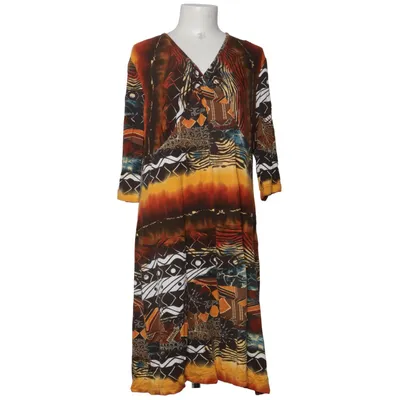 Dress (Brown, Yellow, Multicolored) from Alessa W Collection Elastane, Viscose